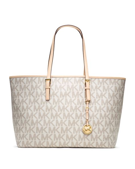 michael kors monogram medium jet set tote